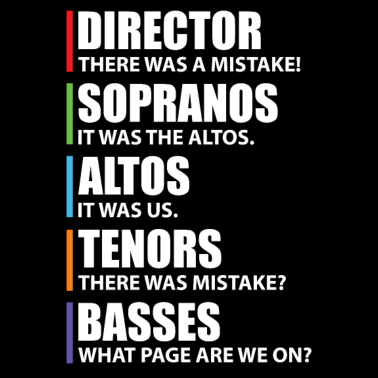 Motiv Lustige Musik Chor Sänger Witzig