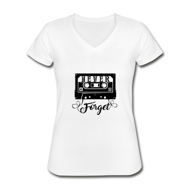 Musik LK T-Shirt - NEVER FORGET - Kassette Retro Geschenk