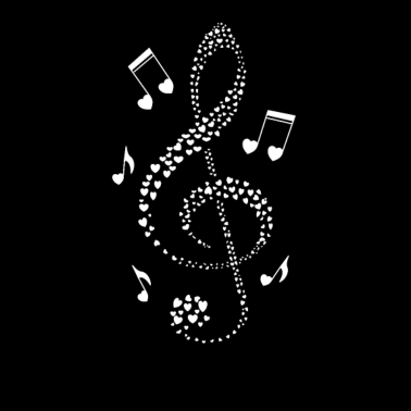 Motiv Musik Musiknote Notenschlüssel Musiker Herz