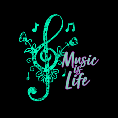 Motiv Musik Musiker Musiknoten Notenschlüssel Geschenk