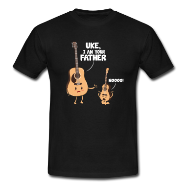 Musik LK T-Shirt - UKE I AM YOUR FATHER ! NOOO!