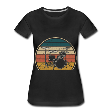 Musik LK T-Shirt - Vintage Drumset Schlagzeuger Rockband Musiker