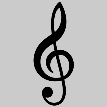 Motiv perfekter Violinschlüssel Notenschlüssel Musik