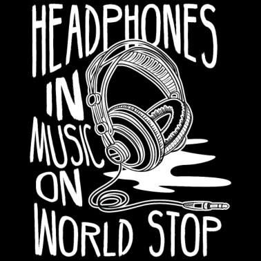 Motiv Kopfhörer rein, Musik an, Welt stop. Einfach Musik