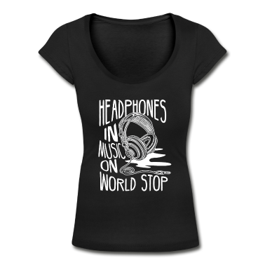 Musik LK T-Shirt - Kopfhörer rein, Musik an, Welt stop. Einfach Musik