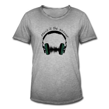 Musik LK T-Shirt - Musik ist die Antwort ♥ ♪ ♫