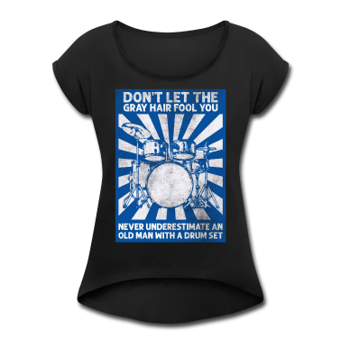 Musik LK T-Shirt - Schlagzeug Drum Sticks Schlagzeuger Opa