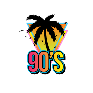 Motiv 90er Strand Palme 90er Geschenkidee