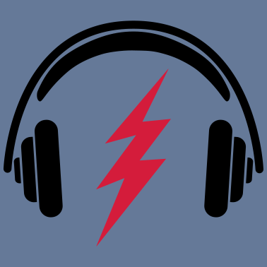 Motiv 08 Kopfhörer Blitz Musik Fan