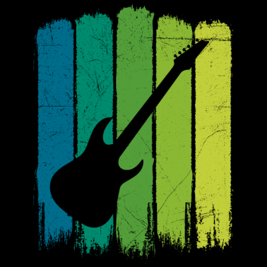 Motiv E-Gitarre Silhouette, gitarrist rock metal musik