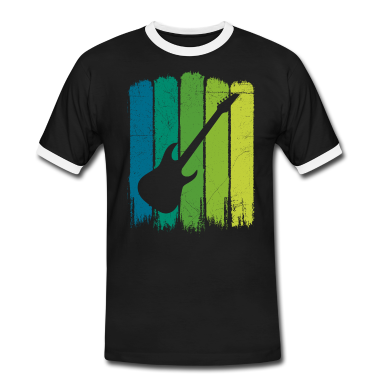 Musik LK T-Shirt - E-Gitarre Silhouette, gitarrist rock metal musik