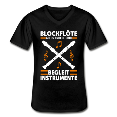 Musik LK T-Shirt - Blockflöte Blockflötenspieler Flöte Spruch Humor