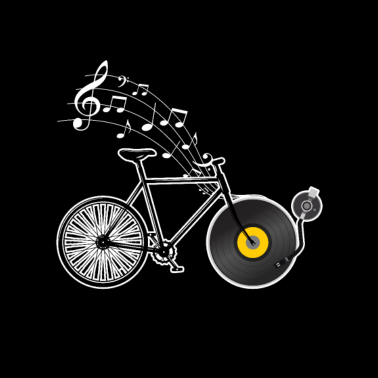 Motiv Fahrrad Musiker