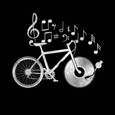 Motiv Fahrrad Notenschlüssel