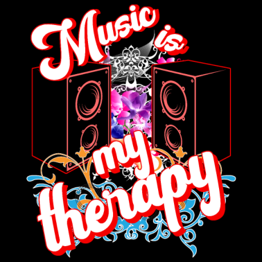 Motiv Music is my therapy Musik Tanzen Leben