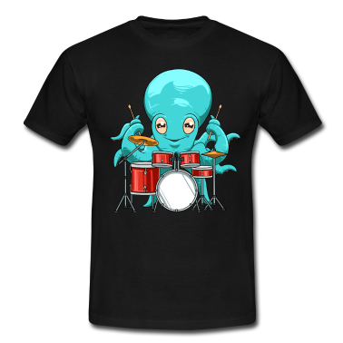 Musik LK T-Shirt - Tintenfisch Schlagzeuger