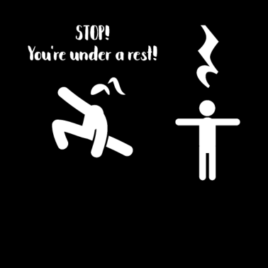 Motiv Stop You're Under A Rest Musik Musiker Wortspiel