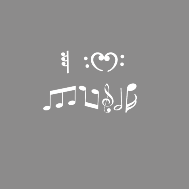Motiv I Love Music - Musik Zeichen Noten T Shirt Design