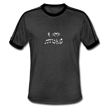 Musik LK T-Shirt - I Love Music - Musik Zeichen Noten T Shirt Design