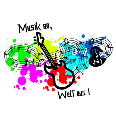 Motiv Musik - Musik hören - Musik an, Welt aus!