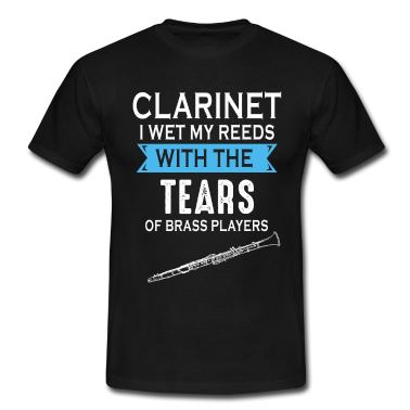 Musik LK T-Shirt - Klarinette Wortspiel Musik Band Orchester