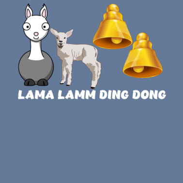 Motiv Musik Wortspiel Lama Lamm Ding Dong witziges