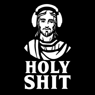 Motiv Heilige Scheiße T-Shirt Jesus Musik Geschenk