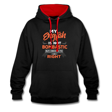 Englisch LK Hoodie - Mein Englisch ist nicht Bombastic