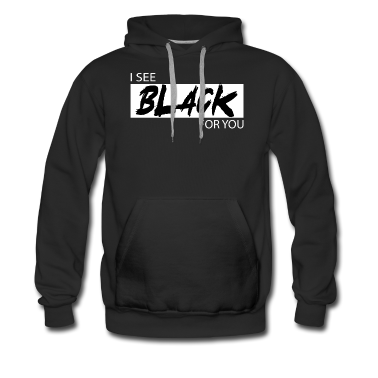 Englisch LK Hoodie - Denglisch Sprüche Geschenk I see black for you
