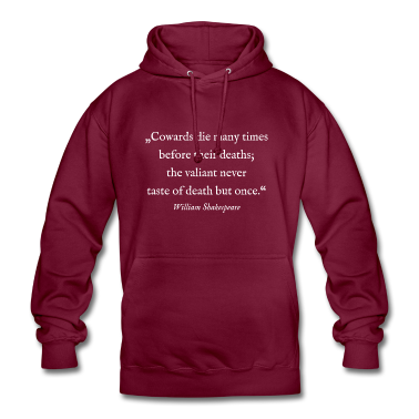 Englisch LK Hoodie - William Shakespeare - Zitat - Coward