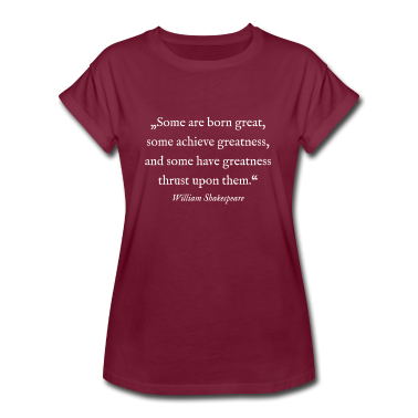 Englisch LK T-Shirt - Motivationsspruch William Shakespeare wahre Größe