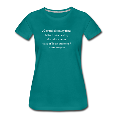 Englisch LK T-Shirt - William Shakespeare - Zitat - Coward