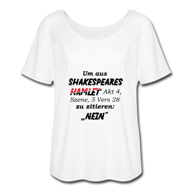 Englisch LK T-Shirt - Shakespeare lustiges Hamlet Zitat Nein