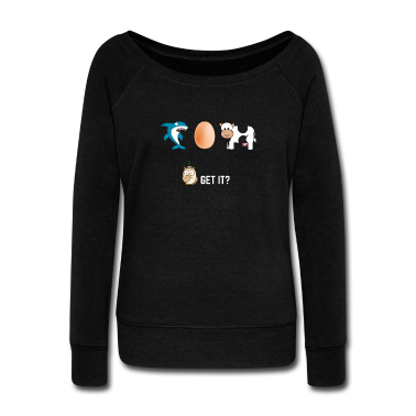 Bio LK Pullover - Lustiger Spruch Hai Ei Kuh Science IQ Intelligenz