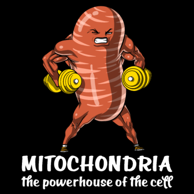 Motiv Biologie-Wissenschafts-lustiger Mitochondrien-Schulwitz