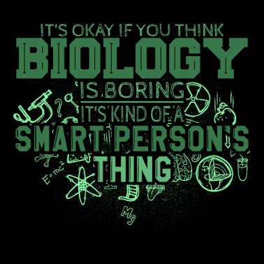 Motiv Biologie Naturwissenschaft Spruch