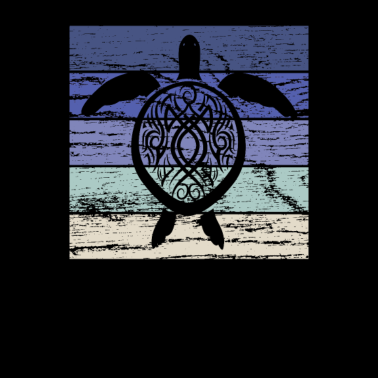 Motiv Schildkröte Meeresbiologe Vintage retro