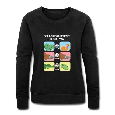 Bio LK Pullover - Evolution Dino Schnabeltier Krokodil Witz Geschenk