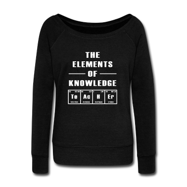 Bio LK Pullover - The elements of knowledge Geschenk Lehrerin Schule