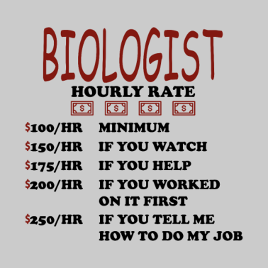 Motiv Biologe Biologie Stundenlohn Geschenk