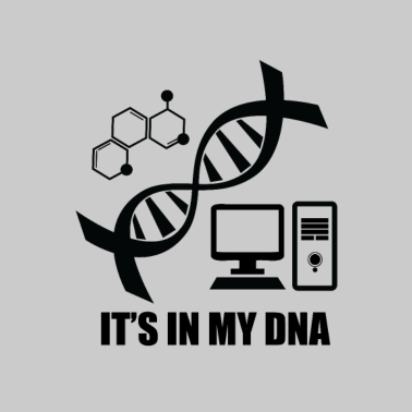 Motiv Es ist in meiner DNA DNS Computer Nerd Chemie