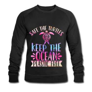 Bio LK Pullover - Rettet die Meeresschildkröte Ozean Plastik frei