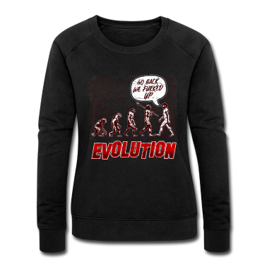 Bio LK Pullover - Evolution Mensch Lustig