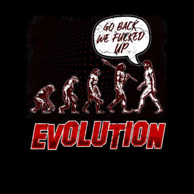Motiv Evolution Mensch Lustig