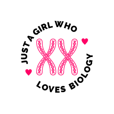 Motiv Nur ein Mädchen, das Biologie liebt