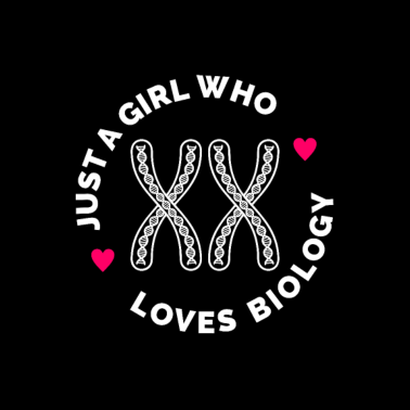 Motiv Nur ein Mädchen, das Biologie liebt