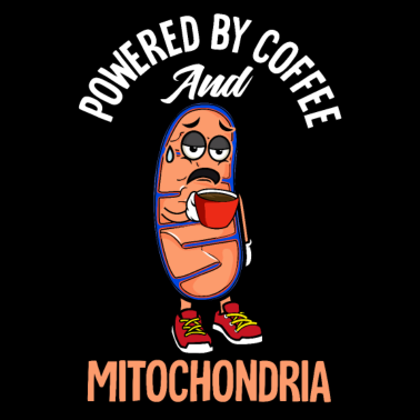 Motiv Kaffee und Mitochondrien Biologie Biochemie Chemie
