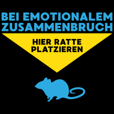 Motiv Zusammenbruch Ratte Tier Spruch Geschenk
