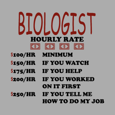 Motiv Biologe Biologie Stundenlohn Geschenk