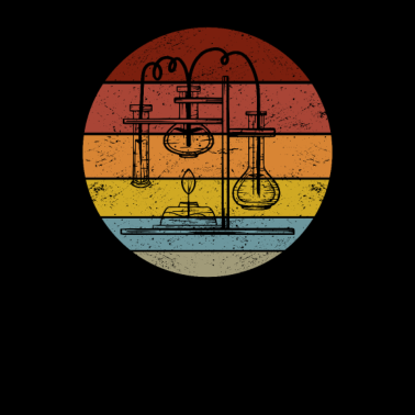 Motiv Biologie Vintage Reagenzgläser Station